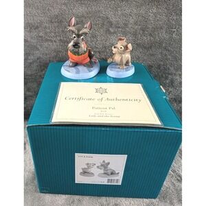 WDCC Lady & the Tramp Jock "Patient Pal" + Scamp "Persistent Pup" COA‎ Box 2002